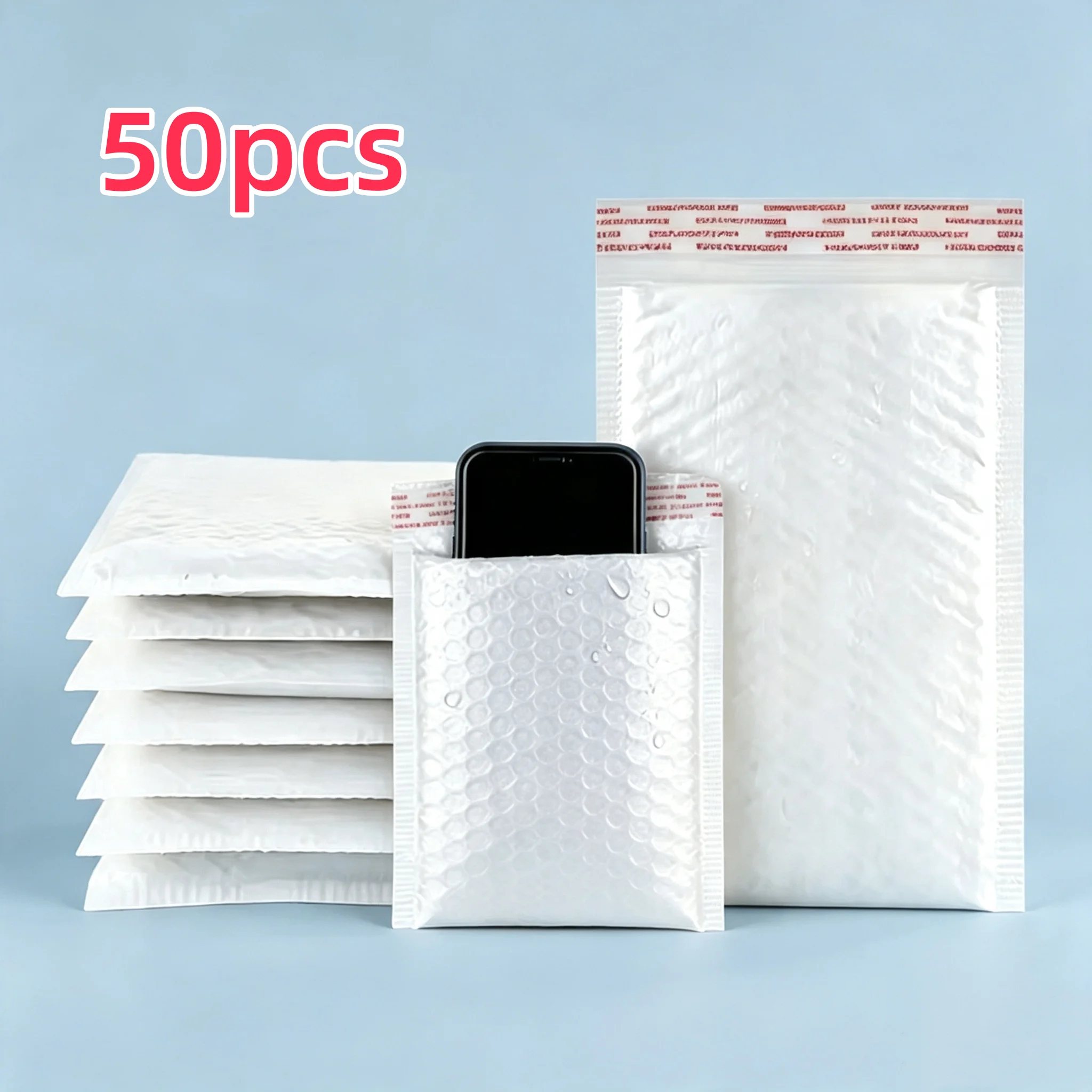 10/50Pcs Shipping Bags White Foam Envelope Bubble Mailers Wholesale with Different Specifications Send Packaging Soft Envelope