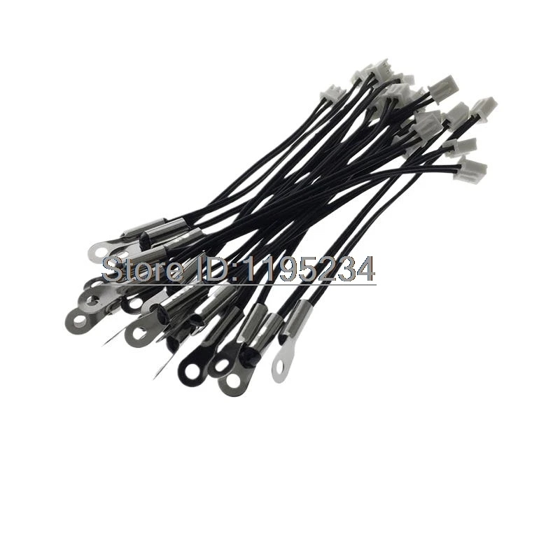 Line Ear Surface Mount Aperture 3.2mm NTC Thermistor Resistance 100k B Value 3950 Long 9cm XH2.54- 2P Plug Temperature Sensor