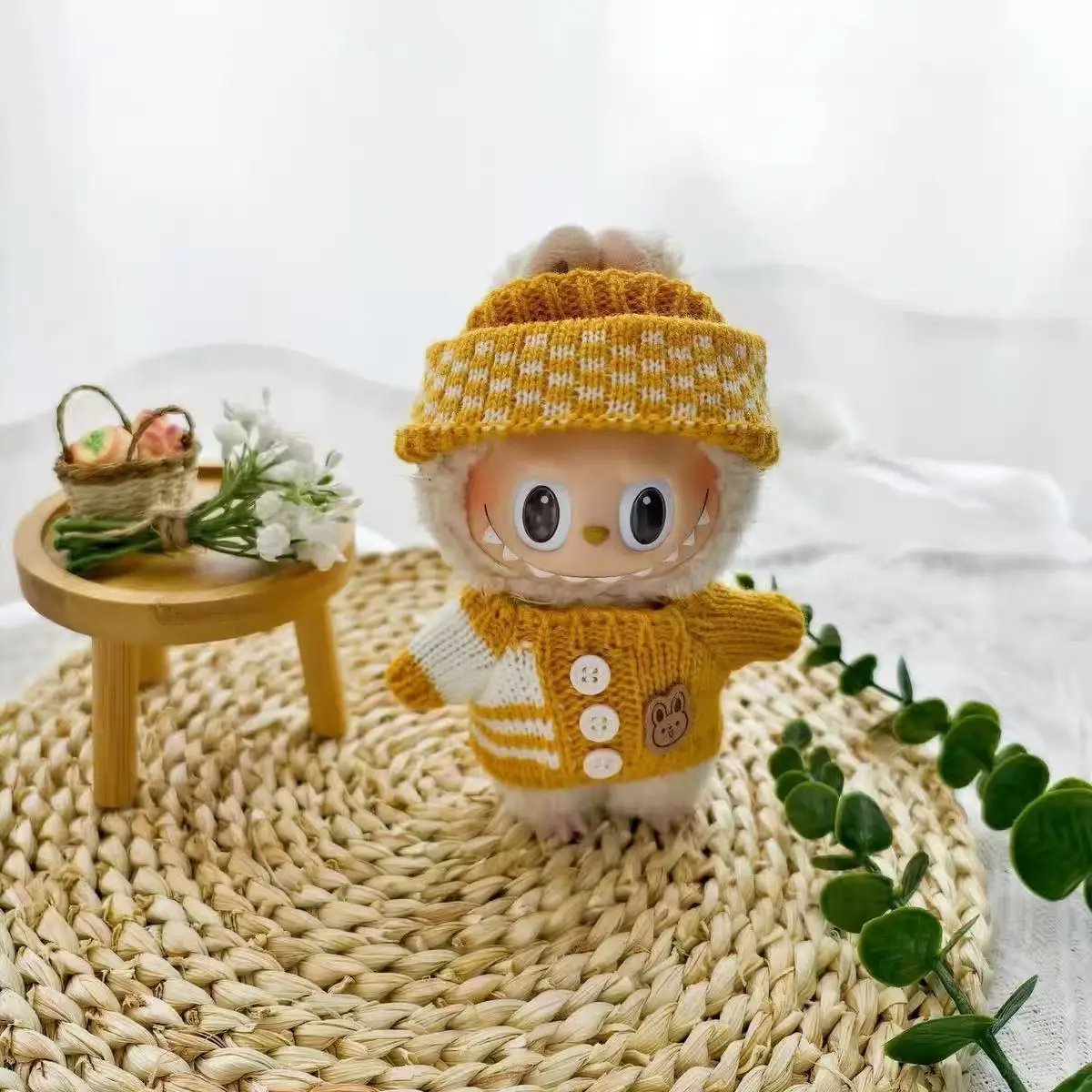 

Mini Plush Doll Clothes Outfit Accessories for 17cm Labubu V1 V2 and Multiple Series - The Perfect Attire for Your Doll