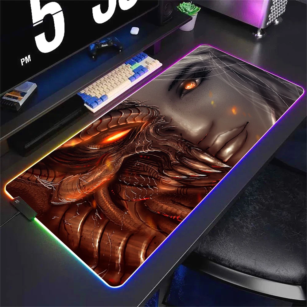 لوحة ماوس LED للألعاب ، كبيرة ، ملونة ، حصيرة مكتب ، كمبيوتر ألعاب ، XXL ، لوحة ماوس رائعة ، حصائر مضيئة ، إضاءة خلفية ، 900x400 #5