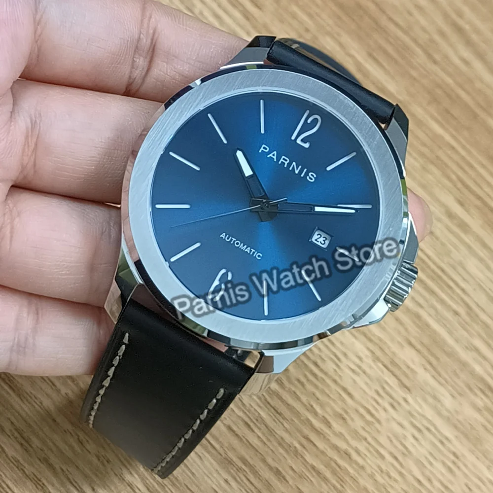 Parhéritage-Montre à Mouvement existent pour Homme, Cadran Bleu, Clip Saphir, 10 Iko, Degré d'Eau, 44mm