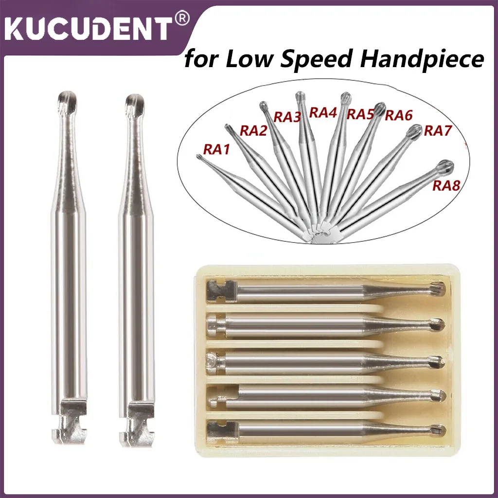 kucudent-5-pecas-de-brocas-de-carboneto-de-tungstenio-para-laboratorio-dentario-ra-bur-cabeca-redonda-diametro-da-haste-235-mm-para-peca-de-mao-de-baixa-velocidade-comprimento-225-mm