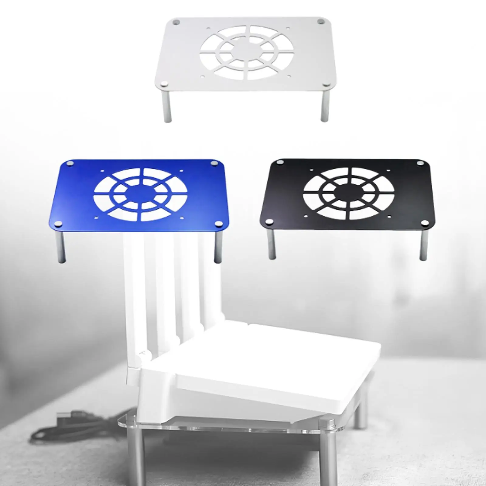 

Routers Cooling Base Portable Sturdy Space Saving Routers Cooling Shelf Networking Bracket for Sturdy Room Studio Home Apartment