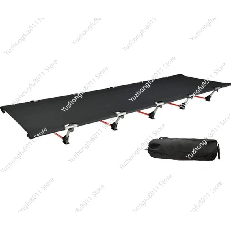 Lightweight Aluminum Alloy Folding Bed Portable Camping Leisure Bed Multifunctional Lunch Bed for Outdoor Indoor Use