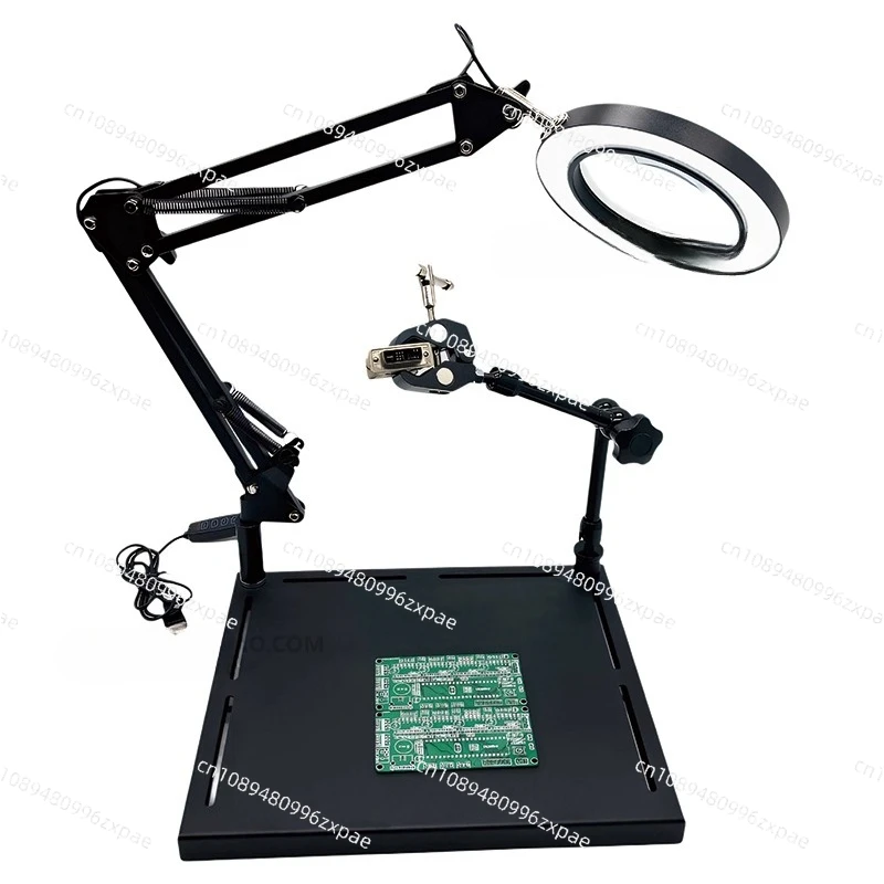 LED magnifying glass with dimmable magnifying glass