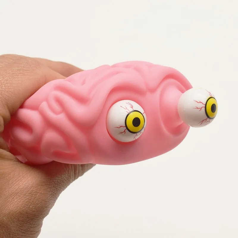 2024 Flippy Hersenen Squishy Eye Squirt Knijpen Fidget Speelgoed Cool Stuff Kids Autisme Angst Verlichting Stress Halloween Leuk Speeltje