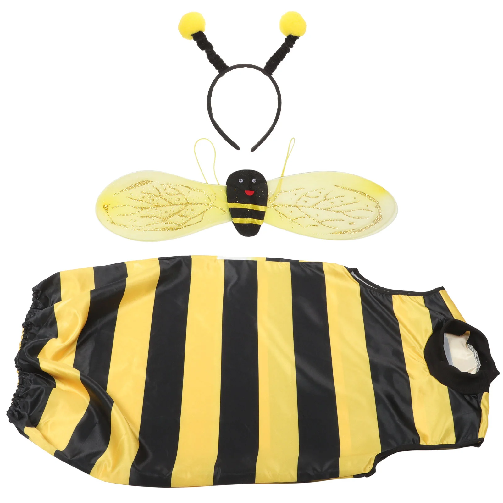 

Halloween Bee Costume Wings Party Performance Clothing Cosplay Supplies Fabric Headband