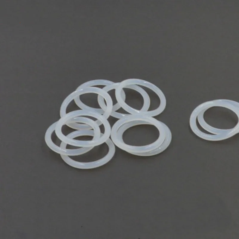 1Best 2pcs Silicone O-ring white Wire diameter 5mm VMQ seal OD 160mm-200mm High temperature resistance Food contact level rubber