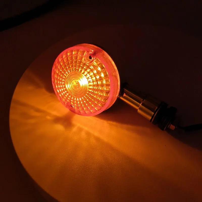 دراجة نارية بدوره إشارات موتو لمبة العنبر أضواء العالمي 12 فولت مؤشرات بدوره إشارات ل GN125 GS125 GN GS 125