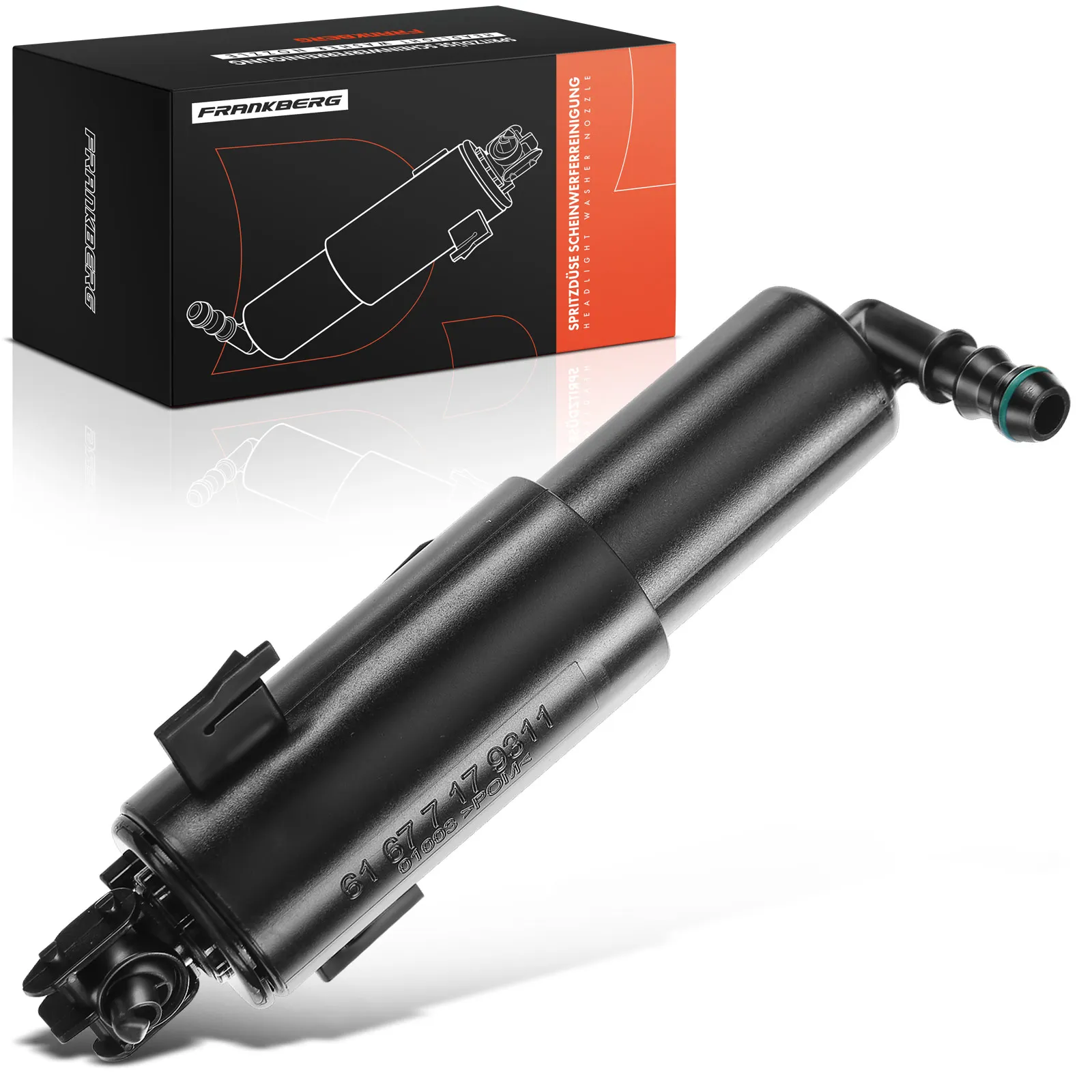 Frankberg 1x koplampen reinigingswaswatermondstuk vooras voor BMW 3 Serie E90 E91 E92 E93 61674449335 61677179311 61677117845