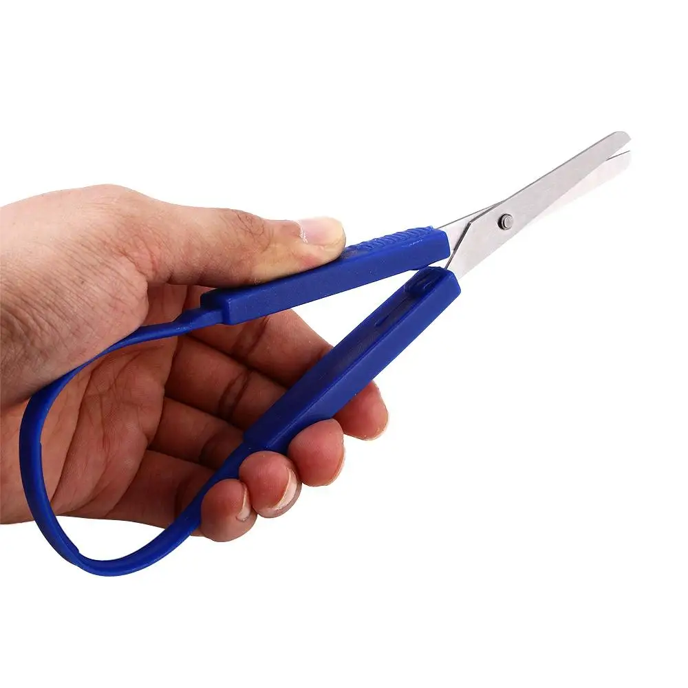 Grip Cutting Paper Office Stationery Handcraft Tool Craft Loop Scissors Cutting Supplies Adaptive Scissors Yarn Cutter