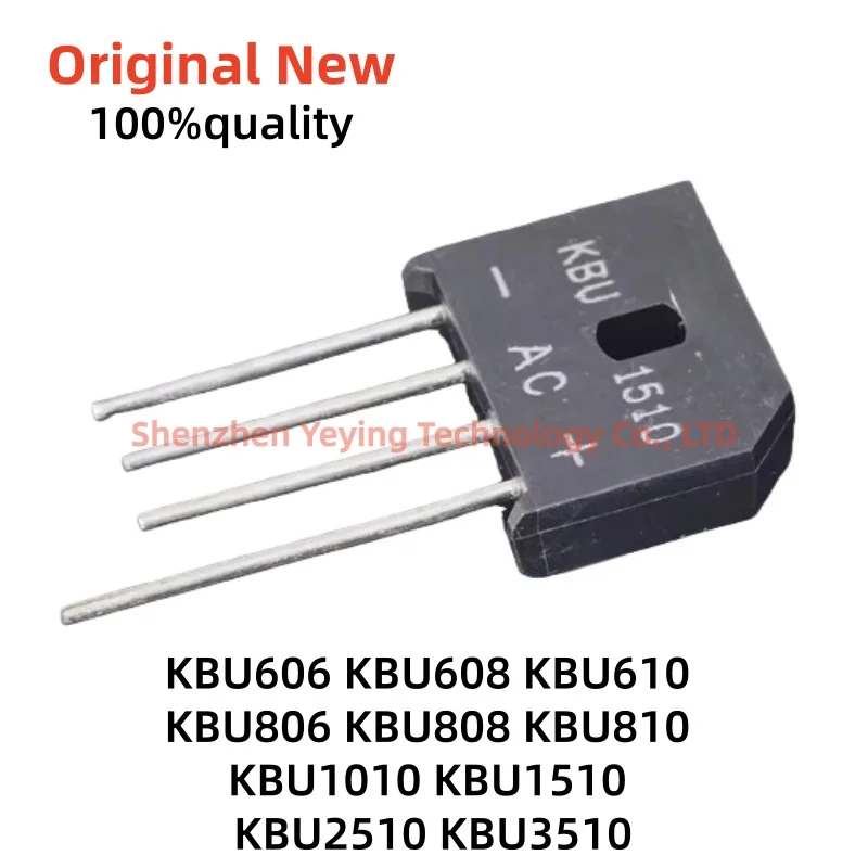 5Pcs/Lot Kbu606 Kbu608 Kbu610 Kbu806 Kbu808 Kbu810 Kbu1010 Kbu1510 Kbu2510 Kbu3510 Dip-4 Rectifier Bridge