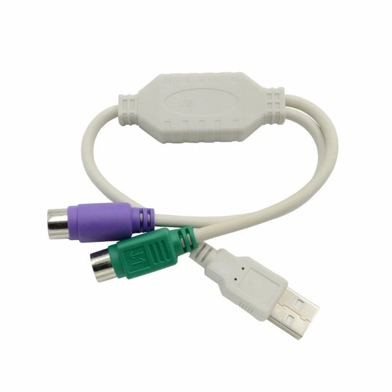USB to 2X PS2s Adapter Converters for Keyboards and Mouse PS2s to USB Cable for PS2s 83CF