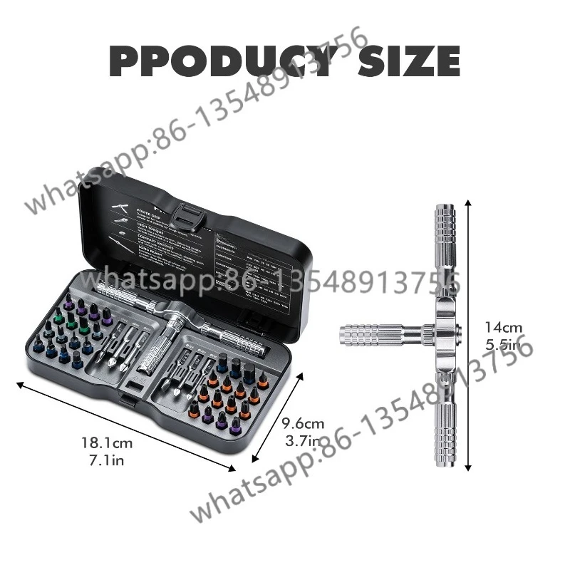 40In1 Multifunctional Ratchet Screwdriver Set Multi-Magnetic Drill Mini Repair Kit