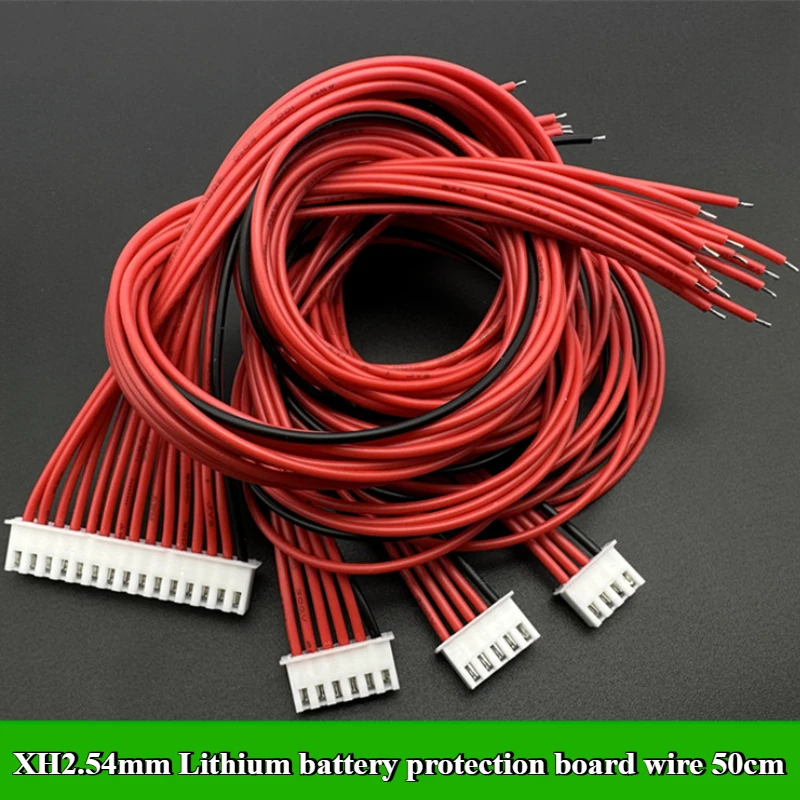 

4P-16P BMS Balance Cable XH2.54MM Lithium Battery Protection Board Connection Wire 22AWG 50cm 3S~15S 4P 5P 6P 7P 8P 9P 10P-16P