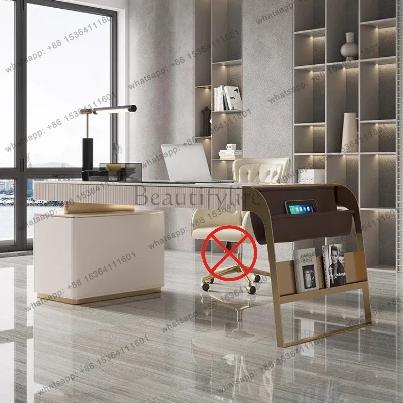 Factory Direct French Fashionable Office Desks Elegant Exquisite Beautiful Office Desks Artistic Design Furniture Mesa De Trabal