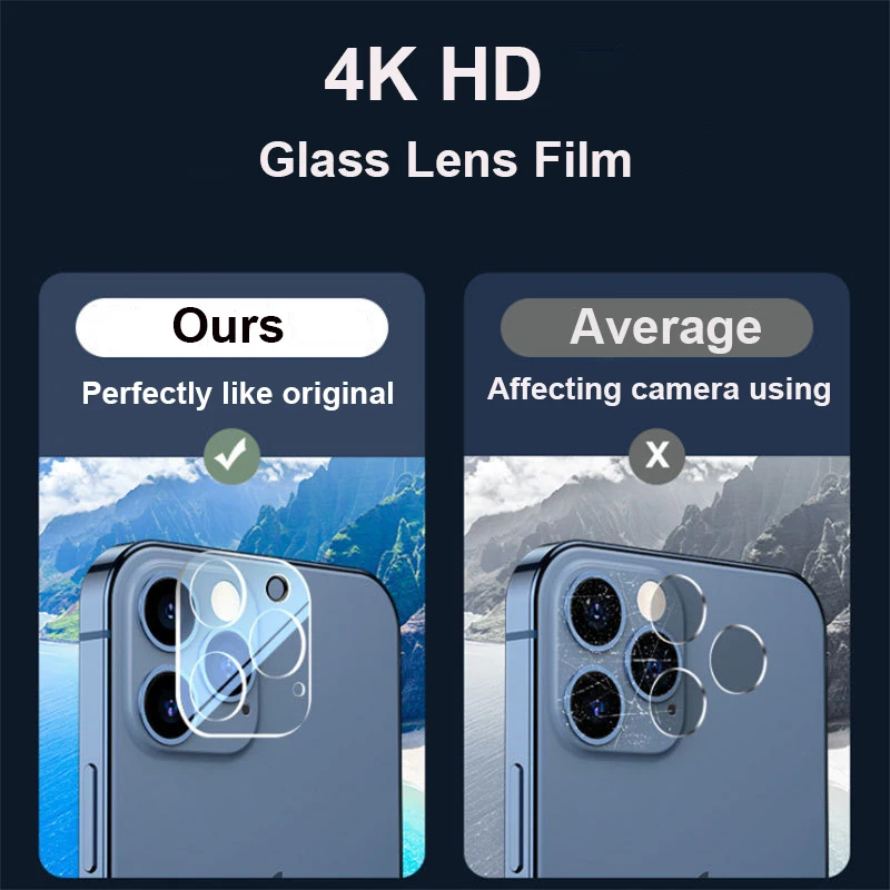 25Pcs Wholesale Camera Lens Protector For iPhone 13 Pro Max 12 Mini Premium Tempered Glass For iPhone14 Pro Max Plus Camera Film