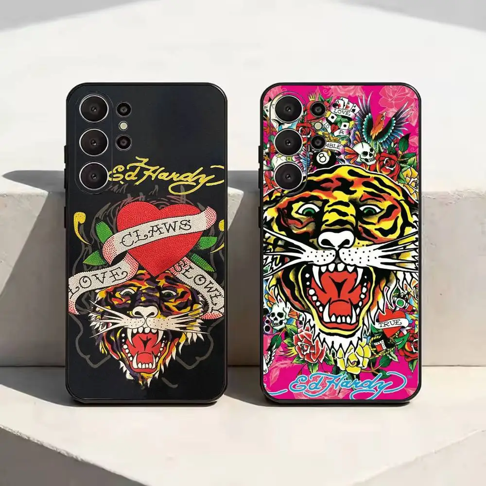Fashion E-Ed H-Hardy Brands  Basic Phone Case For Samsung S26,25,24,21,22,20,10,9,8,7,Ultra,Plus, Fe, Lite Cover