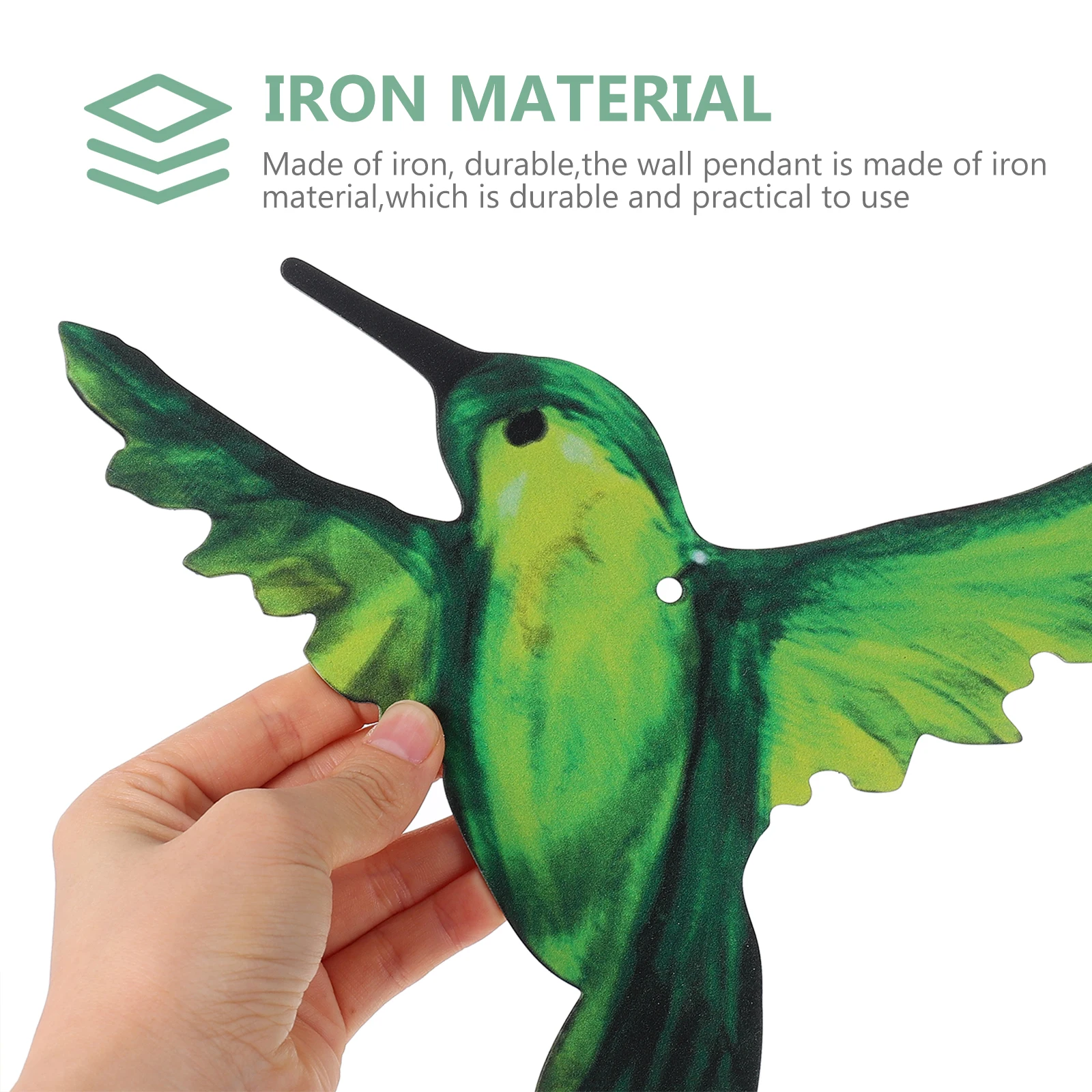 

2 Pcs Bird Decorative Pendant Indoor Hanging Small Wall Rustic Decorations Haning Iron Pendants Craft The