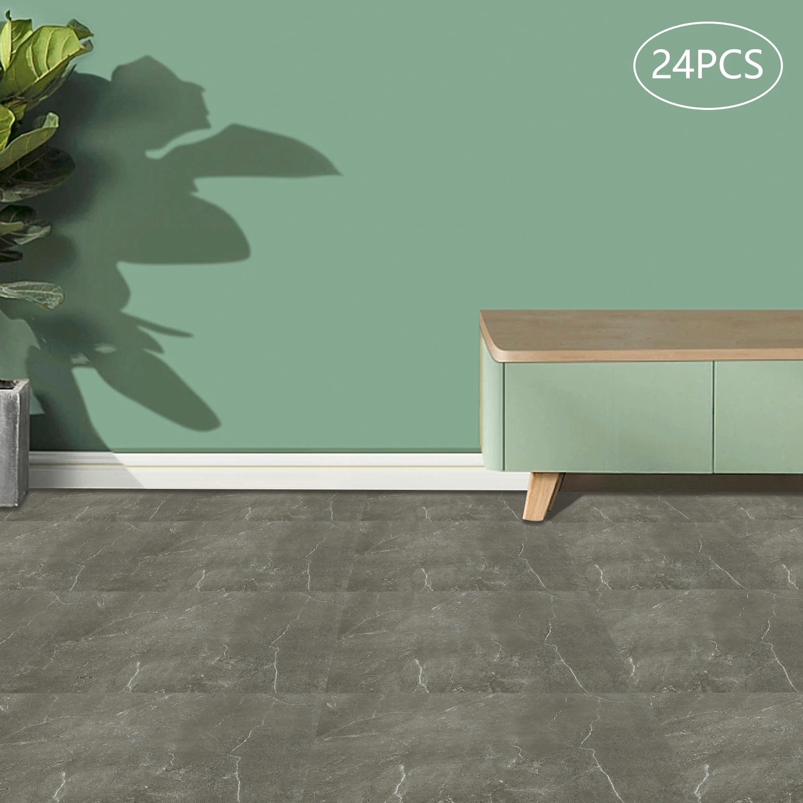 

24 шт. самоклеящиеся покрытия для пола, самоклеящаяся напольная плитка, напольная плитка из ПВХ, серые каменные узоры для отслаивания и приклеивания