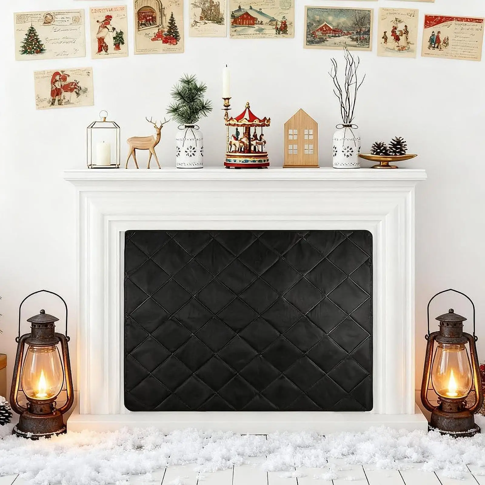 

Магнитный утеплитель для камина, защита от сквозняков, экран для камина, чехол для камина, заглушка для камина, зимнее одеяло для сохранения тепла