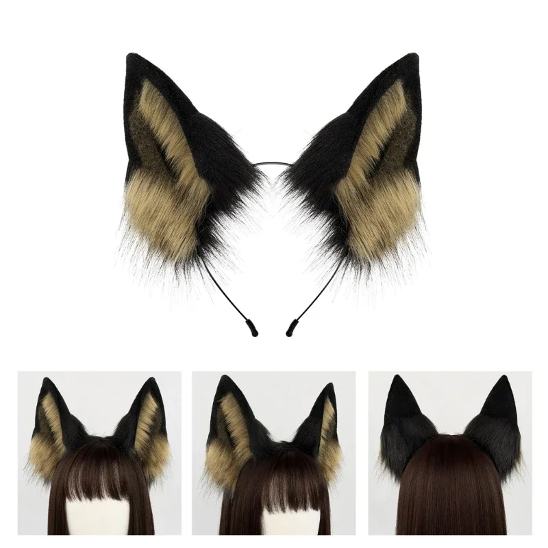 Wolf Dog Dress up Costume Halloween Animal Costume Animal Ears Headband Animal Tail for Girl Cosplay Halloween Party