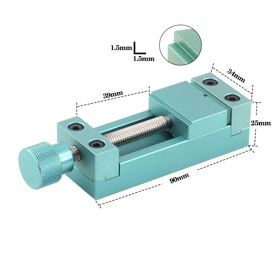 TMYLOKU Precision Mini Vise Engraving Machine CNC Drilling Machine Small Welding Table All Aluminum Operation Manual Table Clamp