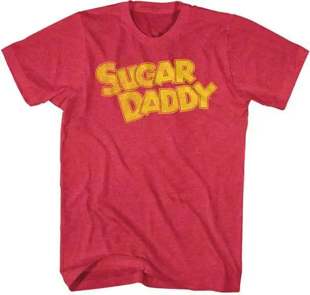 Sugar Daddy Caramel Yellow Logo Tootsie Roll Industries Candy Men's T Shirt