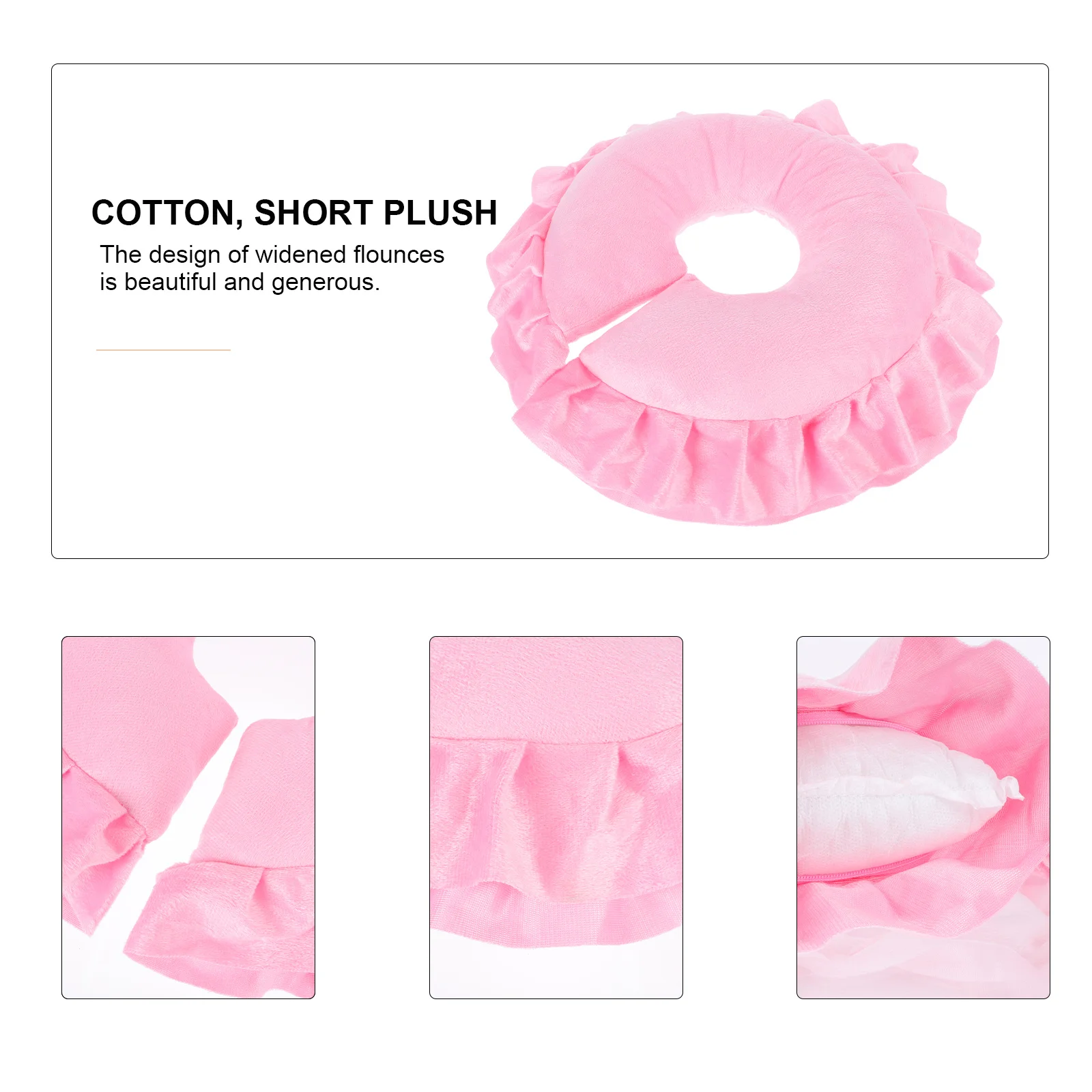 1Pcs U-Shaped Neck Cotton Pillow Face Down Massage Cushion Salon Bed Face Pad Spa Beauty Salon Pillow