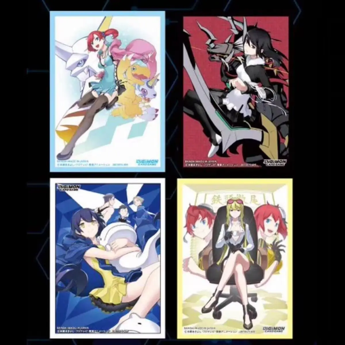 60Pcs/set 66X92Mm Diy Digimon Adventure Kamishiro Yuuko Card Sleeves Dtcg Kuremi Kyouko Card Protective Cover Gift Toys