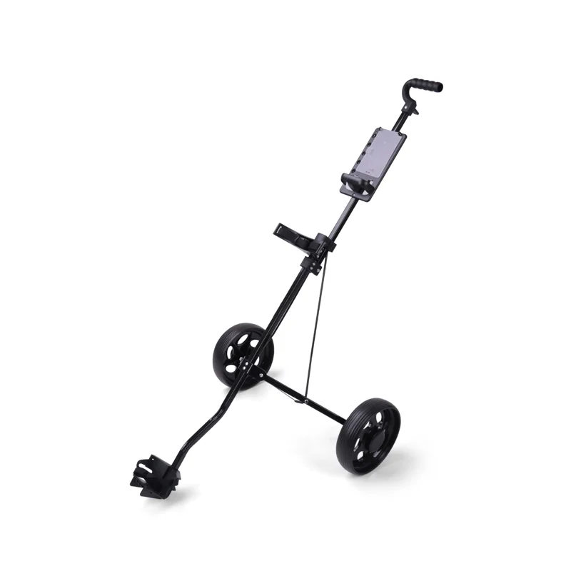 2 Wheels Golf Push Pull Cart Aluminium Foldable Golf Trolley With Brake