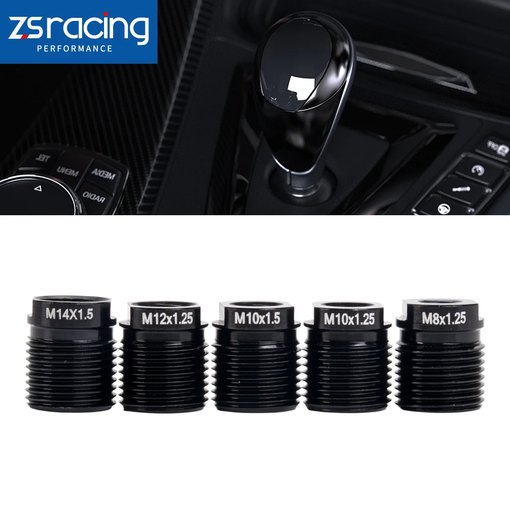 

ZSRA-Shift Knob Adapter Shift Knob Accessories With inside thread M8x1.25/M10x1.25/M10x1.5/M12x1.25/M14x1.5 Aluminum SFN235
