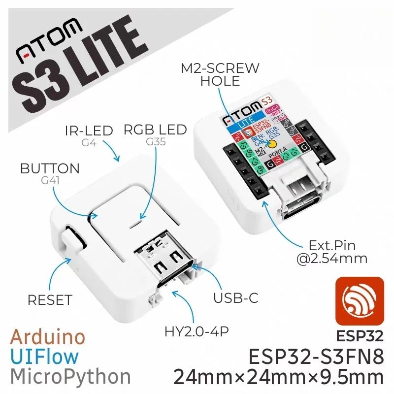 Official M5Stack AtomS3 Lite ESP32-S3 Programmable Controller Embedded IoT Development Board
