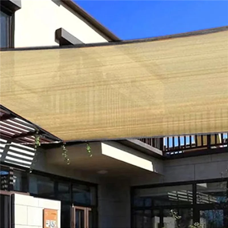 

MCGS-2X UV Protection Beige Shade Net Garden Balcony Plant Shed Shade Sail Swimming Pool Awning Cover Camping Canopy,A