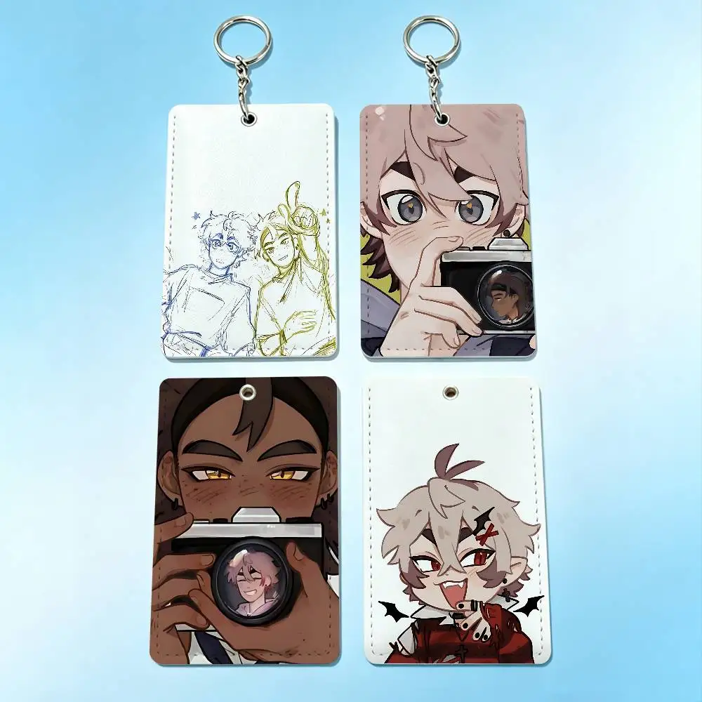 

R-Rebound of the H-Heart Cute Card Holder Keychain Badge Holder Card Pass Hang Rope Lariat Lanyard for Key Rings Accessories