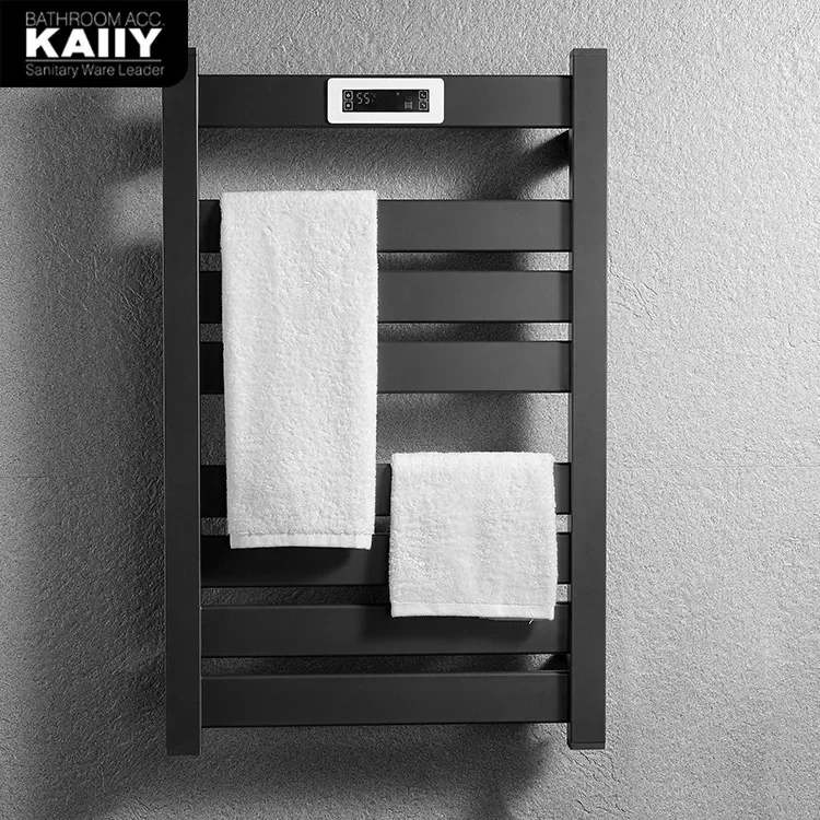 KAIIY Aluminum Electric Heating Towel Rack Bathroom Warmer Heated Towel