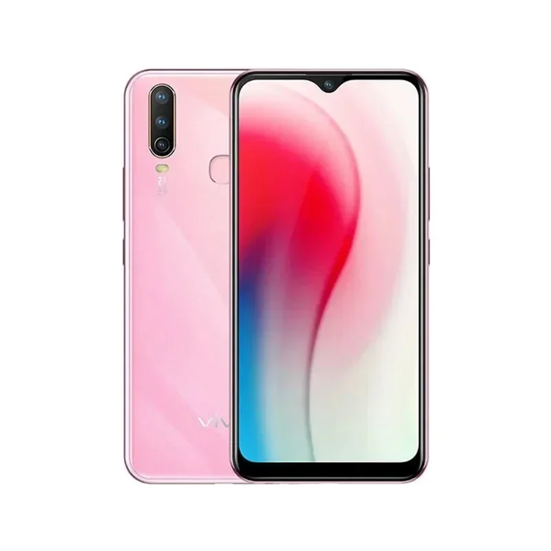 Vivo-teléfono inteligente Y17 4G, dispositivo con firmware Global, Android, MediaTek, MT6765, pantalla de 6,35 pulgadas, reconocimiento facial y de huella dactilar, 4GB de RAM, 128GB de ROM