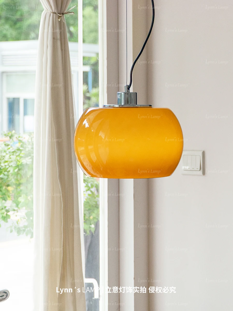 Nordic cloud chandelier vintage restaurant bar glass, retro headboard minimalist entrance lighting