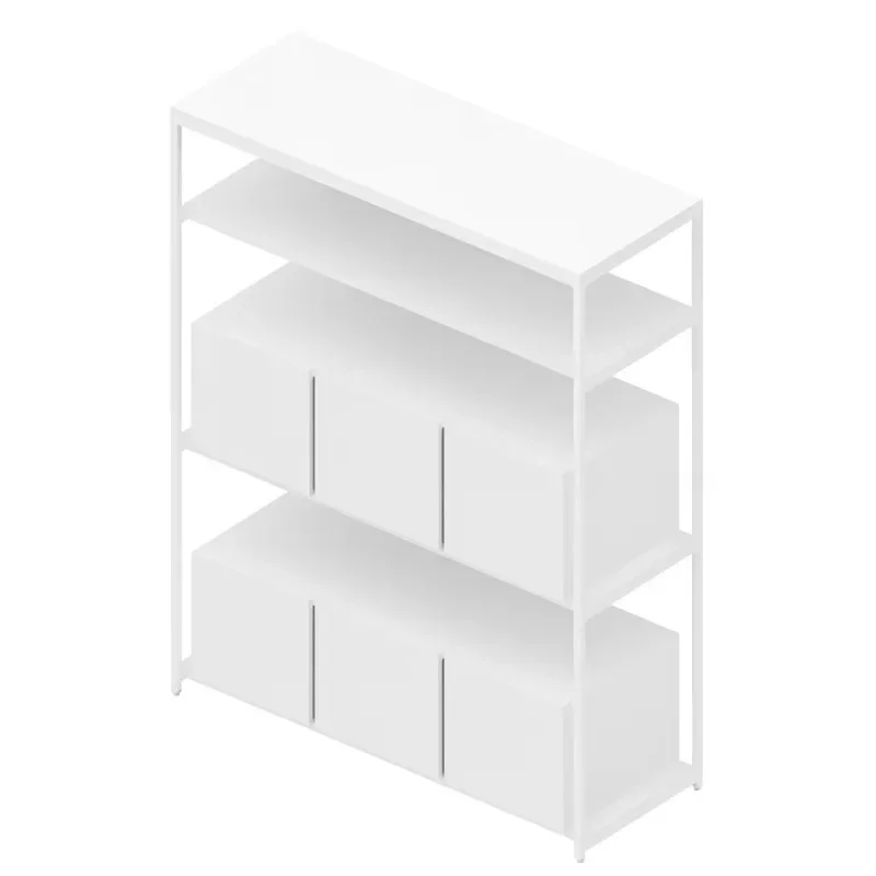 Modern single-layer intelligent modular file cabinet durable construction space saving endless configuration durable