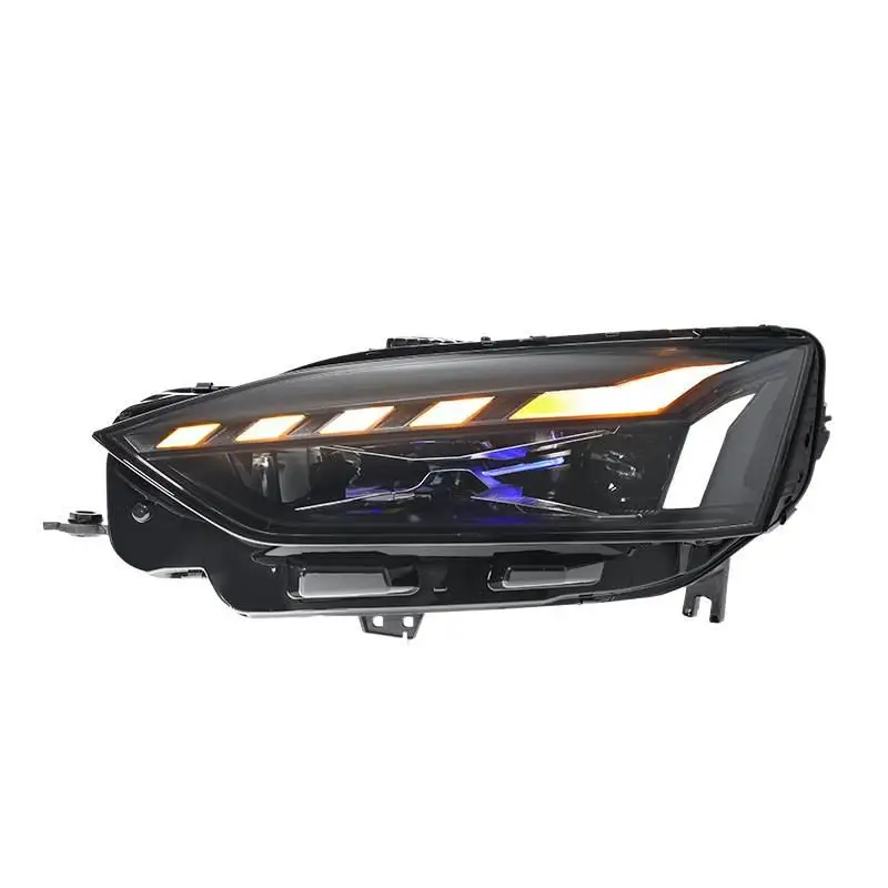 For Audi A5 Headlight Assembly 2021-2024 Models Modified With Upgraded LED DRL Sequential Turn Signals And Projector Lenses