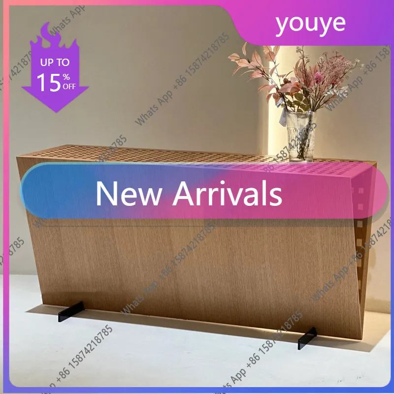 C Medieval Style Simple Log Color Inverted Triangle Xuantai Solid Wood Italian Creative Designer Bookshelf