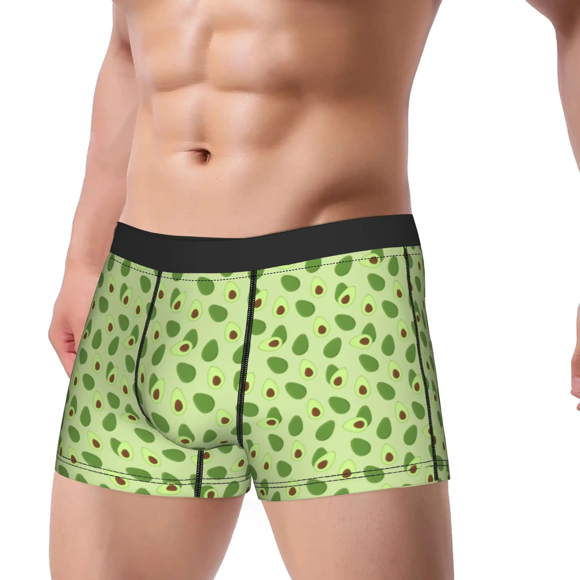 Cute Fruit Vegetable Boxer Shorts  3D Pouch Underwear Quality Printing Shorts Briefs Novelty Men's Panties Plus Size 2XL