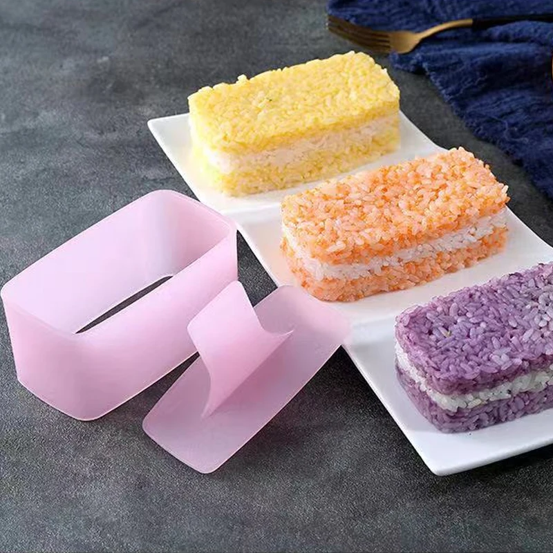 1 Pcs Spam Musubi Mold Non Stick Rectangular Sushi Maker Mold DIY Sushi Rice Ball Kitchen Musubi Maker Onigiri Press Mold