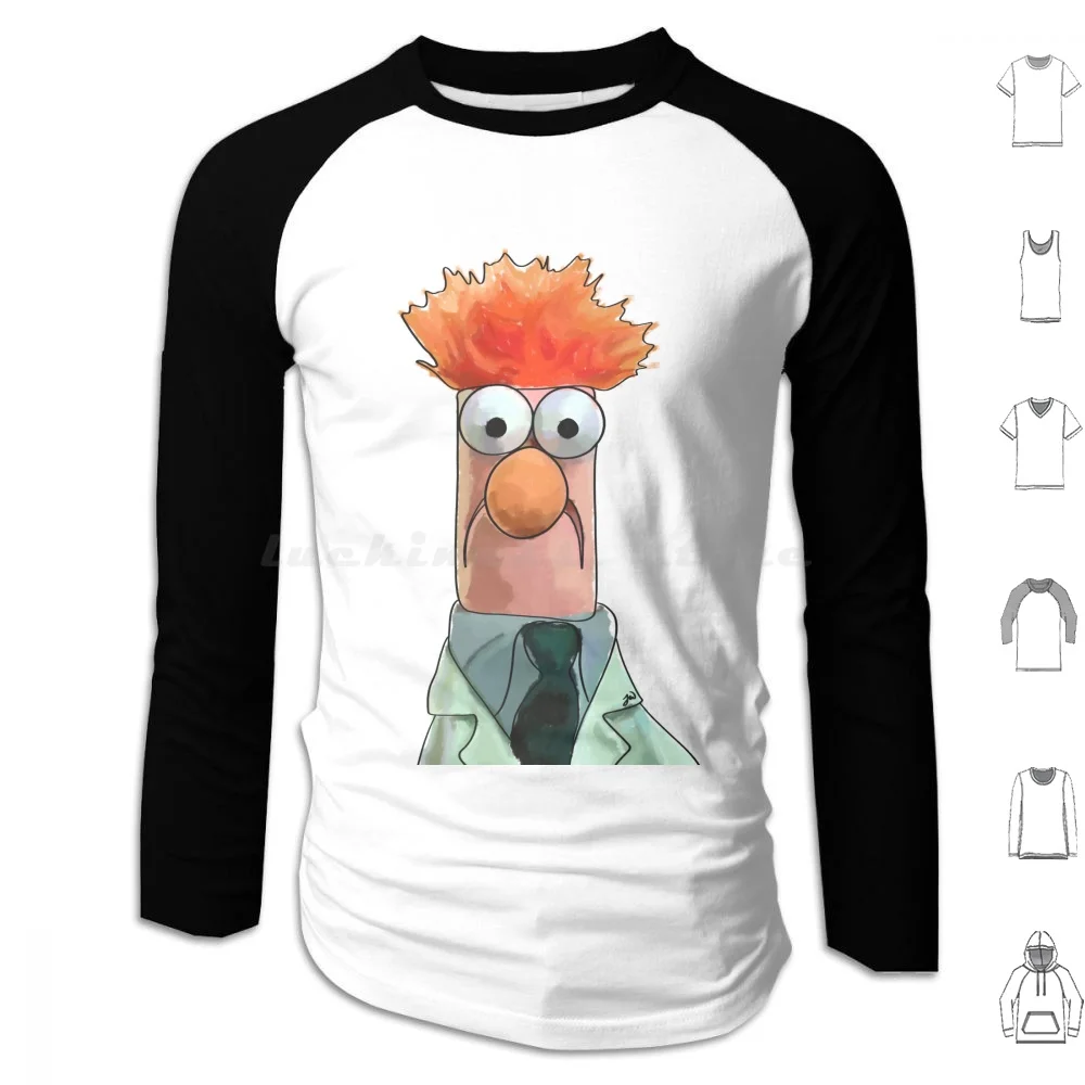 Original Beaker Sketch Hoodies Long Sleeve Beaker The The Show The Movie Beaker And Bunsen Bunsen Honeydew The Frog