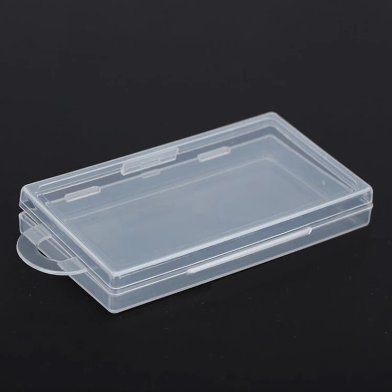 Hot Selling Small Parts Thin Transparent Collapsible Plastic Boxes Small Jewelry Storage Packaging Box 11.5*6.1*1.3cm