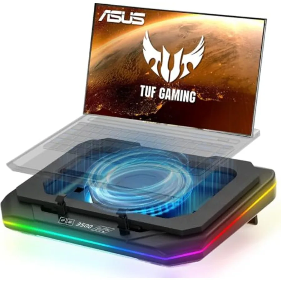 

Cooling Pad for Asus TUF Gaming A17 A18 A15 A16 A14 F15 F16 F17 Dash 15 F15 Laptop Cooler with Ultra Powerful Booster Turbo Coo