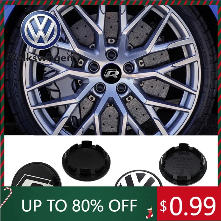 

For VW Volkswagen Jetta MK5 Golf New 4PCS 65mm Car Wheel Badge Emblem Sticker 60mm hub cover For Volkswagen VW Jetta R Rline Tou