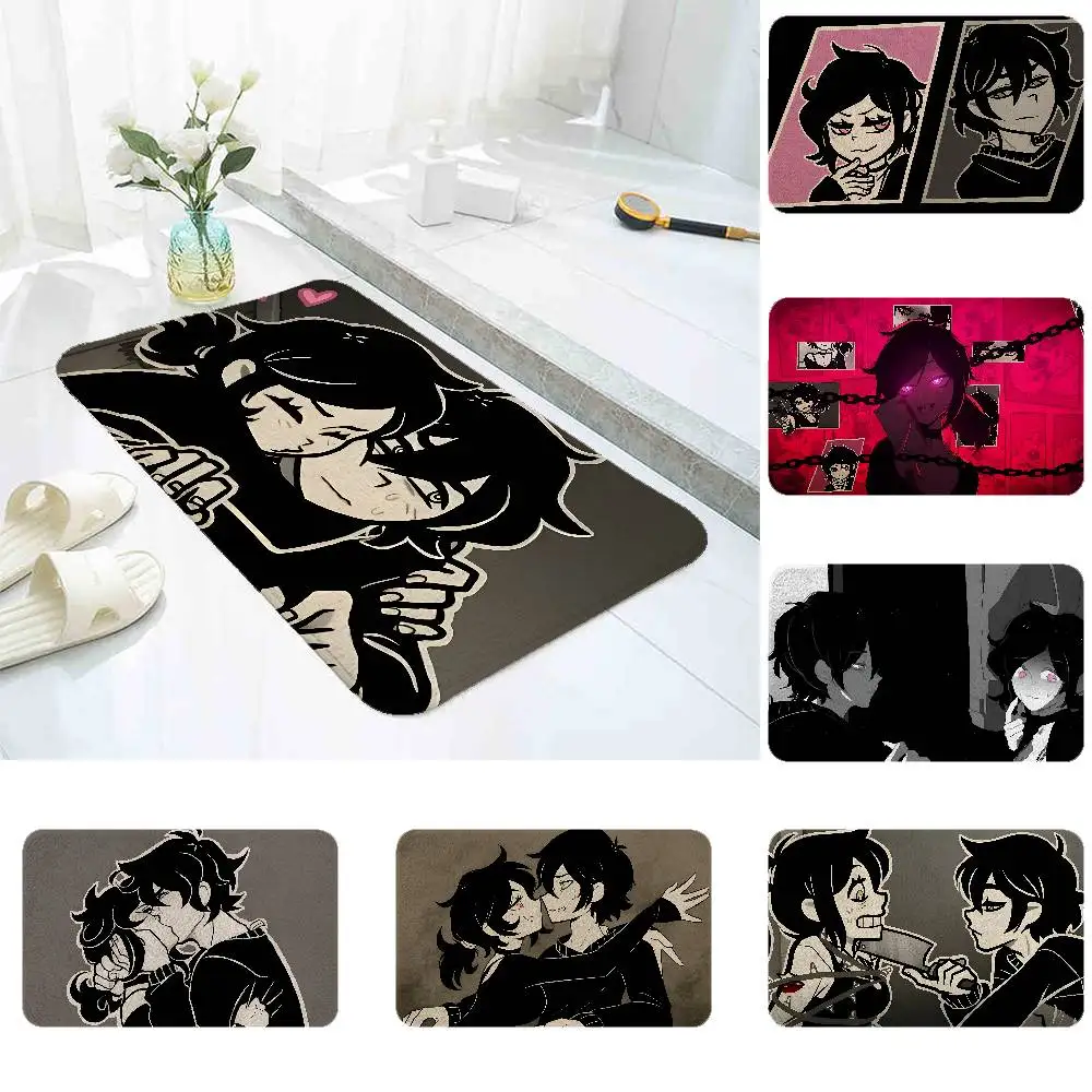 

The Coffin Of Andy And Leyley Floor Mat For Entrance Bedroom Washroom Bathroom Doorways Absorbent Non-Slip Foot Mats