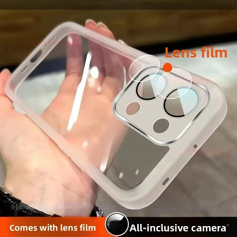 Image of Weiche Silikon-Klarhülle aus TPU für POCO X8 Pro Max mit Linsenschutzfolie, stoßfeste Schutzhülle aus TPU für Redmi Turbo 5 Max.