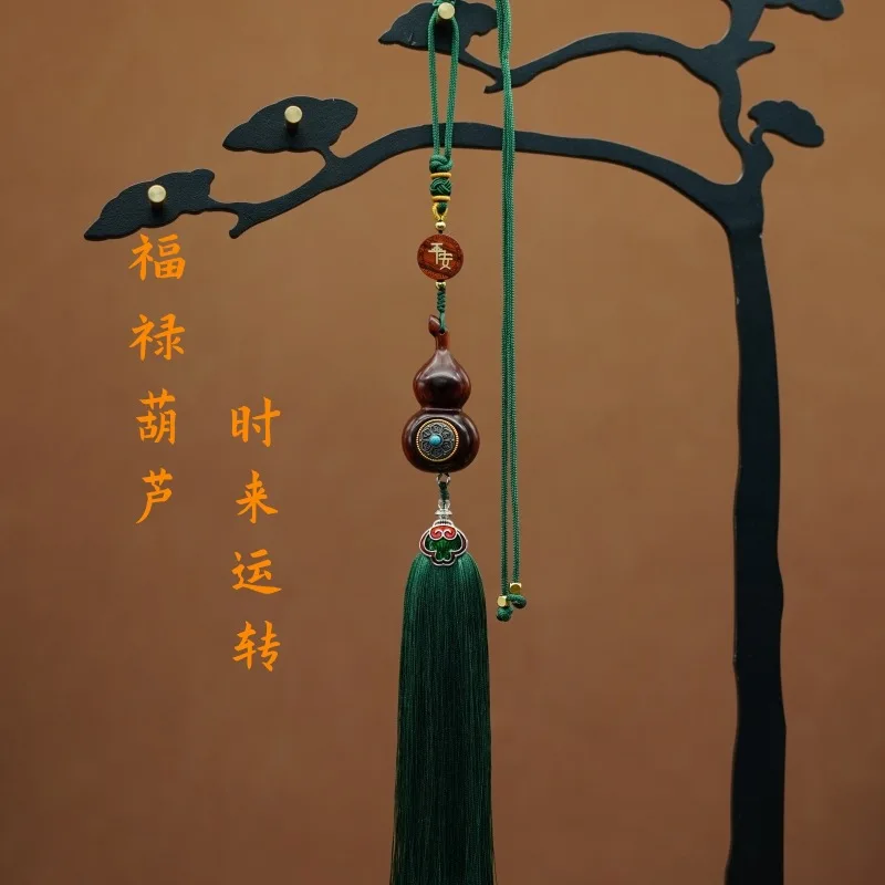 

Advanced manual rotating hoist automobile hanging ornament car interior hanging accessories car pendant sandalwood tassel creati